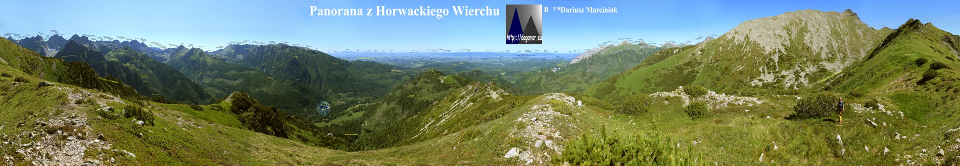 panorama z Horwackiego Wierchu